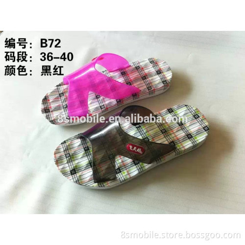 new design transparent insole slipper with best quality